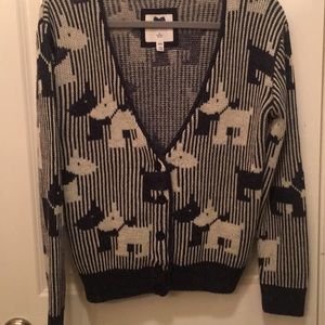 Scotty Dog Grandpa Sweater / Cardigan